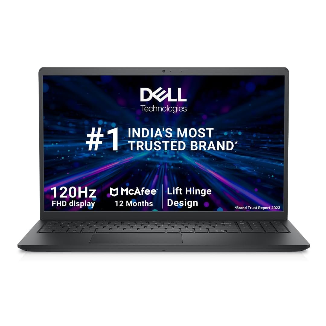 Dell Inspiron 3535 (AMD Ryzen 3 7320U, 16GB RAM, 512GB SSD, Windows 11, MS Office 2021, 15.6β³ FHD, Carbon Black)