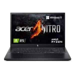Acer Nitro V 15 (ANV15-41) Gaming Laptop – Ryzen 5 6600H | RTX 4050 | 16GB RAM | 512GB SSD | 165Hz FHD Display | Win 11 | Obsidian Black